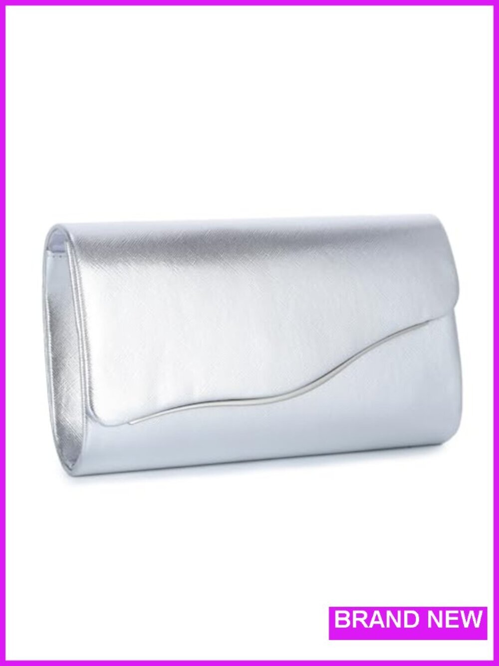 PU Leather Envelope Clutch Purse with Chain Crossbody Evening Handbag